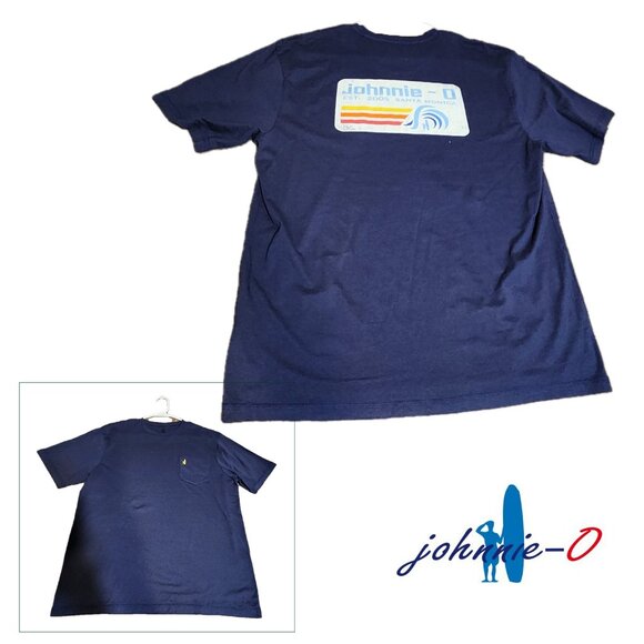 johnnie-O Other - Johnnie-O Mens Retro Tube Graphic T Shirt NWOT Navy Large